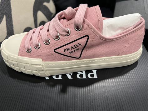 prada baby pink|pink Prada sneakers for women.